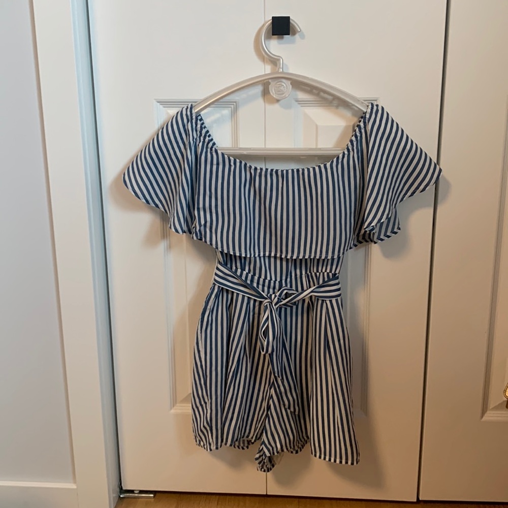 Amused Society Striped Romper